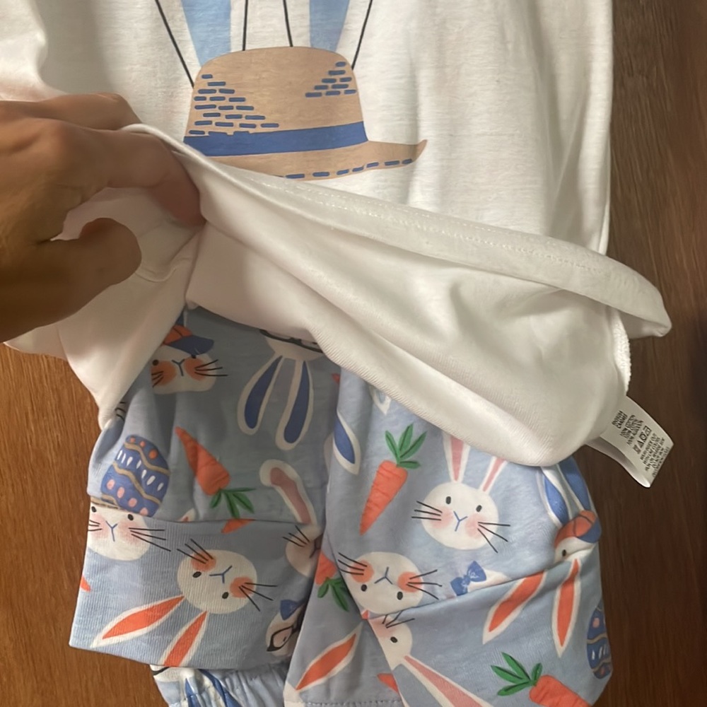 Easter pajama sets (blue) - Picture 2 of 3